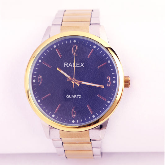 RALEX Quartz Two-Tone Wristwatch – Elegant Gold & Silver Design