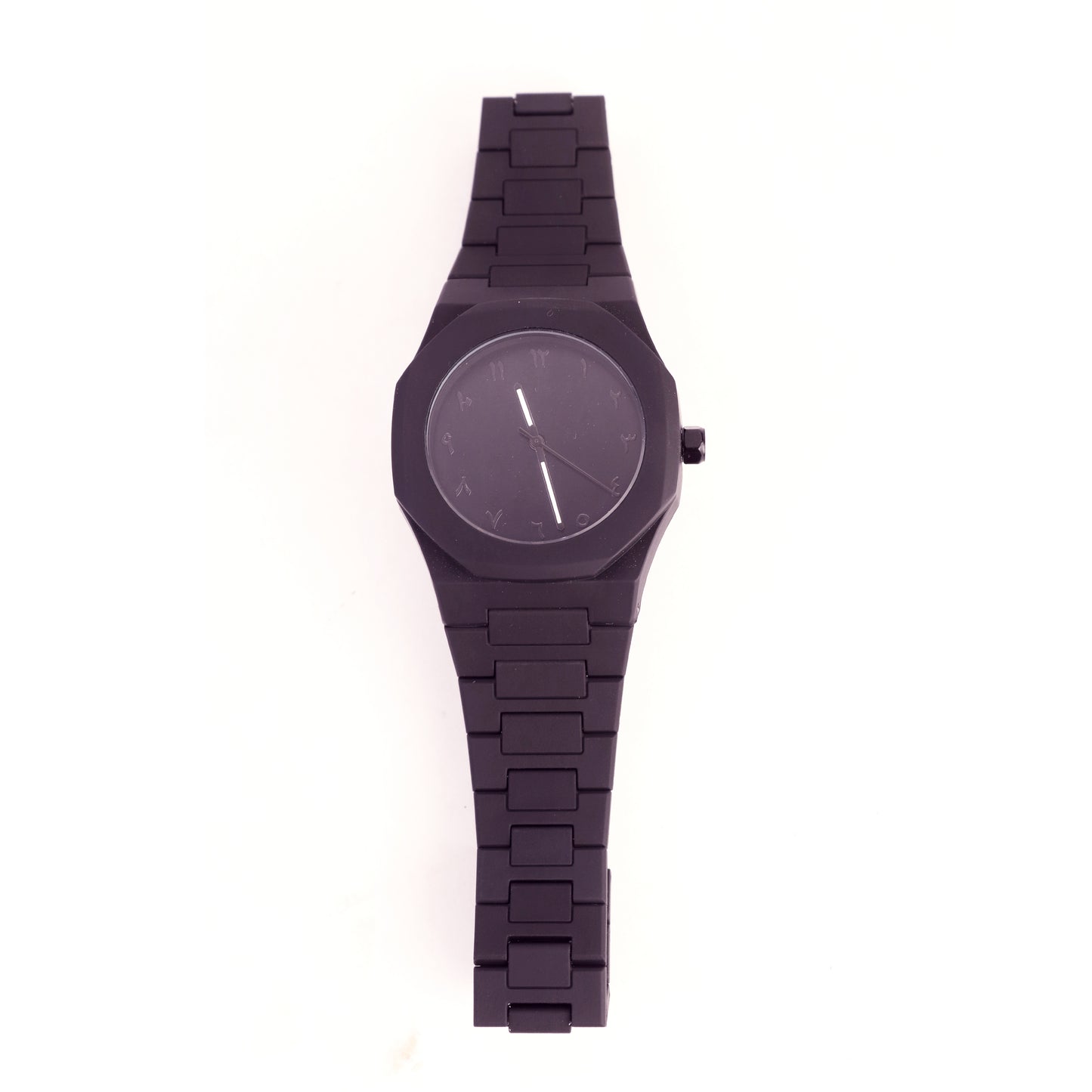 Arabic Black Aura Watch – Minimalist Stealth Design
