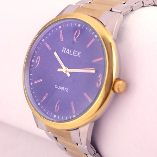 RALEX Quartz Two-Tone Wristwatch – Elegant Gold & Silver Design